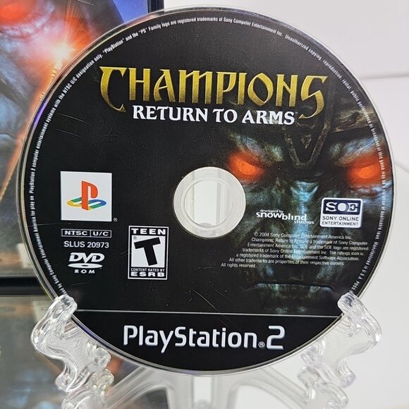 Champions Return to Arms (Sony PlayStation 2 PS2, 2005) CD And Case - Picture 2 of 11